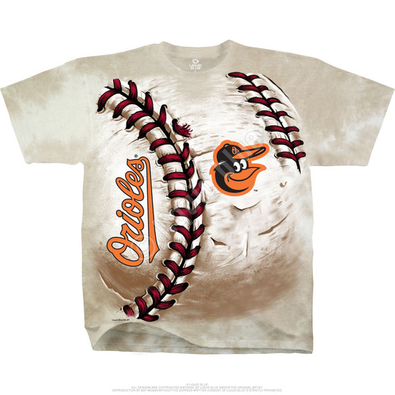 Liquid Blue Baltimore Orioles Hardball Tie-Dye T-Shirt