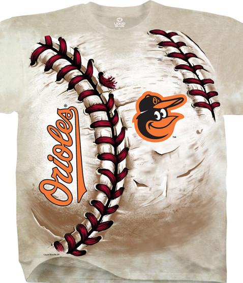 liquid blue Baltimore Orioles Hardball Tie-Dye T-Shirt