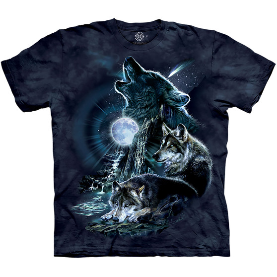 Liquid Blue Bark At The Moon Classic Cotton T-Shirt