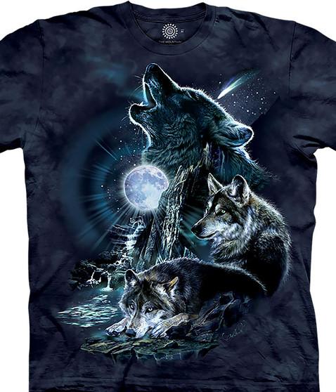 liquid blue Bark At The Moon Classic Cotton T-Shirt