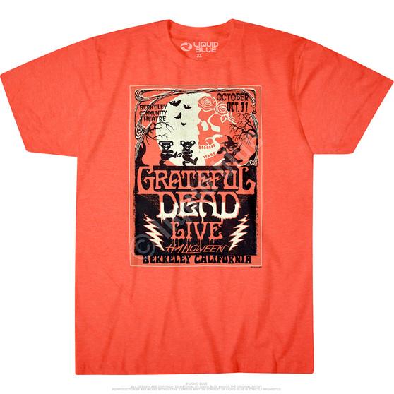 Liquid Blue Berkeley Moon Orange Poly Cotton T-Shirt