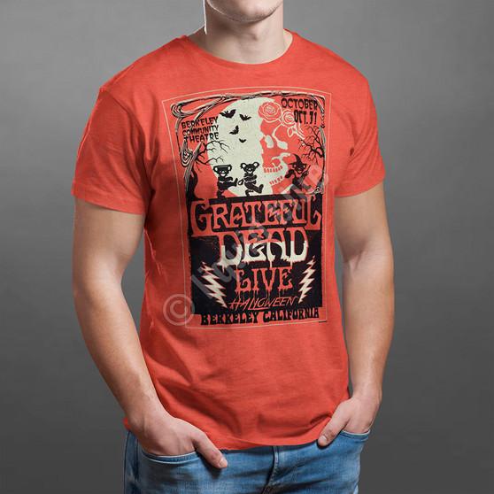 Liquid Blue Berkeley Moon Orange Poly Cotton T-Shirt