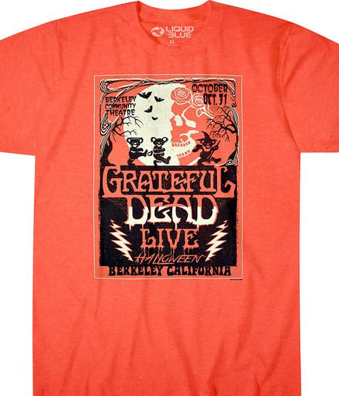 liquid blue Berkeley Moon Orange Poly Cotton T-Shirt