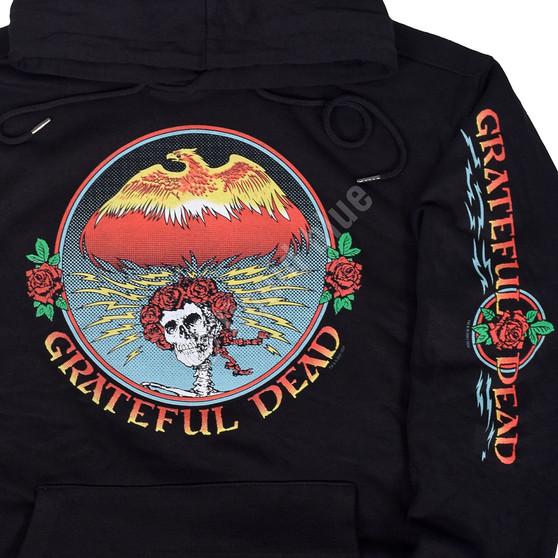 Liquid Blue Bertha Eagle Black Sleeve Printed Hoodie