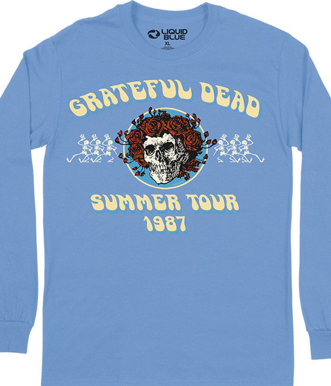 liquid blue Bertha Summer Tour 87 Long Sleeve T-Shirt