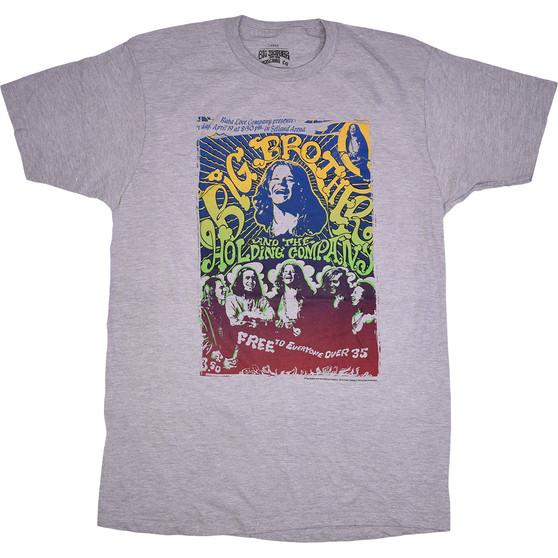 Liquid Blue Big Brother Vintage Handbill Heather Grey Poly-Cotton T-Shirt