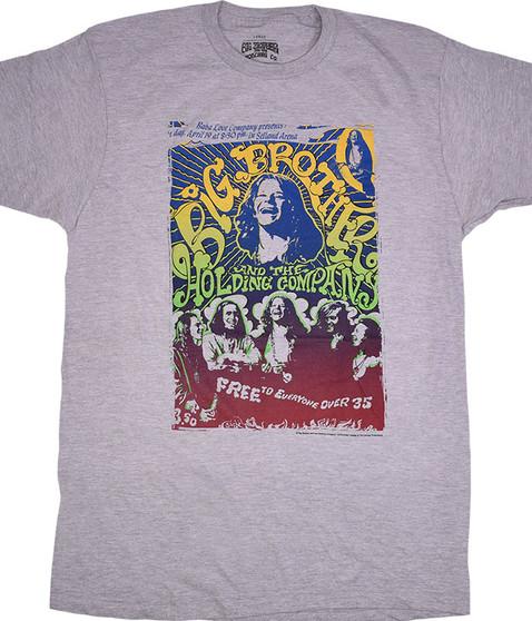 liquid blue Big Brother Vintage Handbill Heather Grey Poly-Cotton T-Shirt