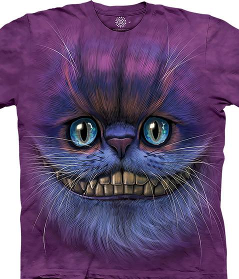 liquid blue Big Face® Cheshire Cat Classic Cotton T-Shirt