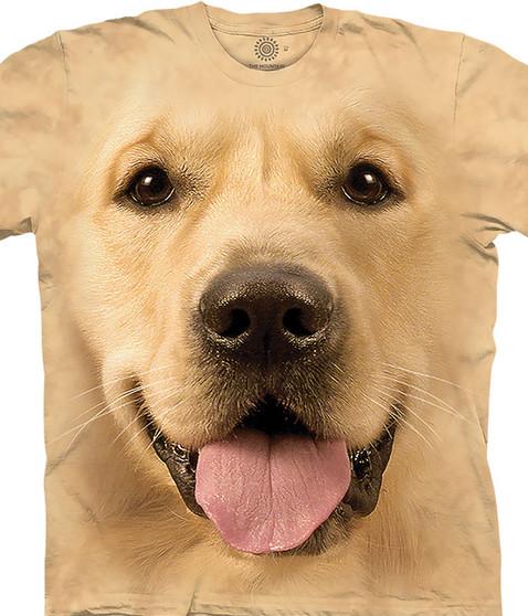 liquid blue Big Face® Golden Classic Cotton T-Shirt