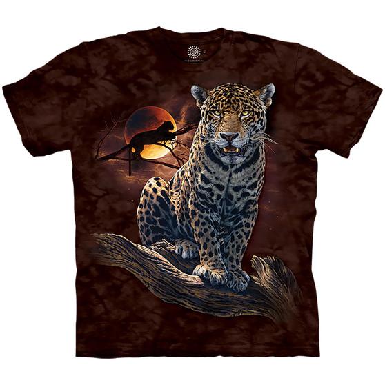Liquid Blue Blood Moon Leopard Classic Cotton T-Shirt