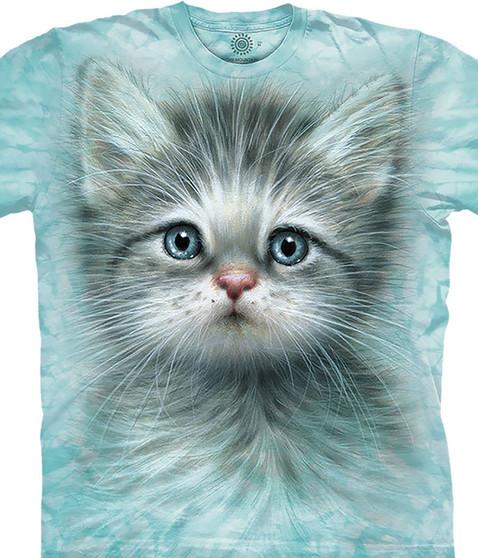 liquid blue Blue Eyed Kitten Classic Cotton T-Shirt