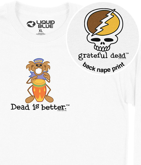 liquid blue Bongo Dead Is Better Long Sleeve T-Shirt