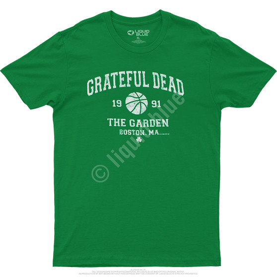 Liquid Blue Boston Garden 91 Green Athletic T-Shirt