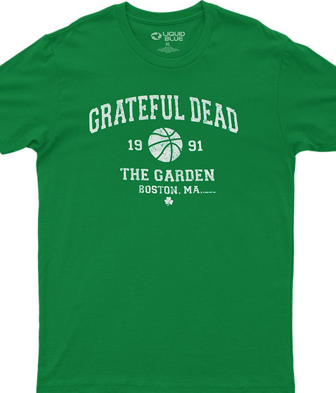 liquid blue Boston Garden 91 Green Athletic T-Shirt
