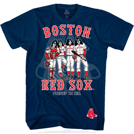 Liquid Blue Boston Red Sox Dressed To Kill Navy T-Shirt