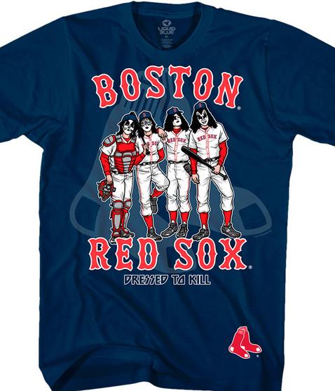 liquid blue Boston Red Sox Dressed to Kill Navy T-Shirt