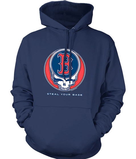 liquid blue Boston Red Sox Steal Your Base Navy Hoodie