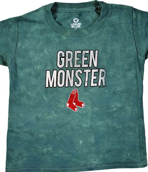 liquid blue Boston Red Sox Youth Green Monster Tie-Dye T-Shirt
