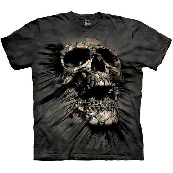 Liquid Blue Breakthrough Skull Classic Cotton T-Shirt
