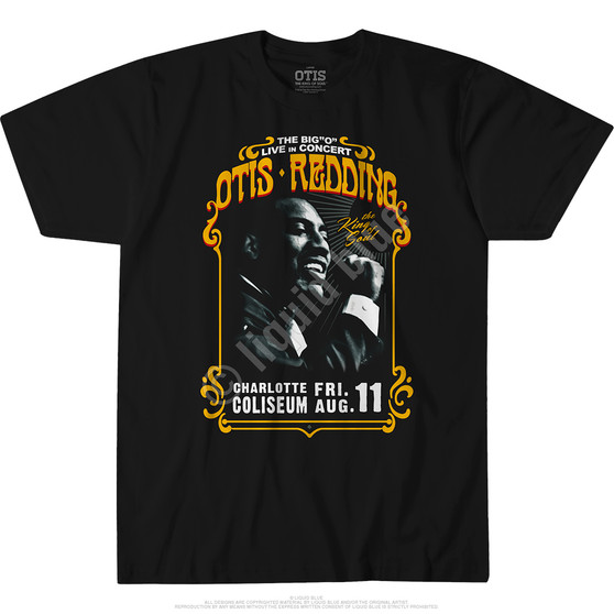 Liquid Blue Charlotte Coliseum Black Athletic T-Shirt