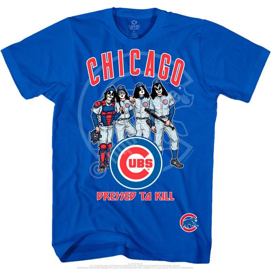 Liquid Blue Chicago Cubs Dressed To Kill Blue T-Shirt