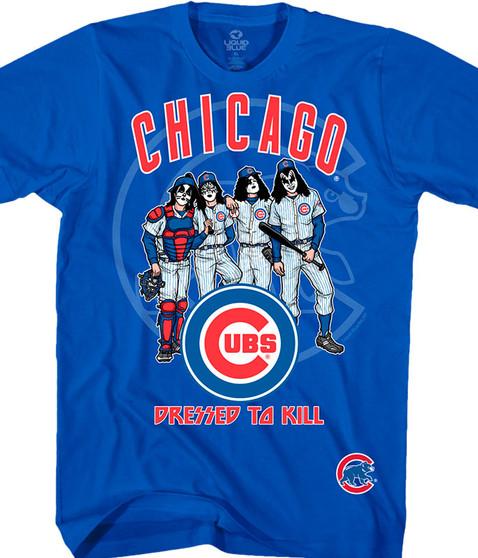 liquid blue Chicago Cubs Dressed to Kill Blue T-Shirt