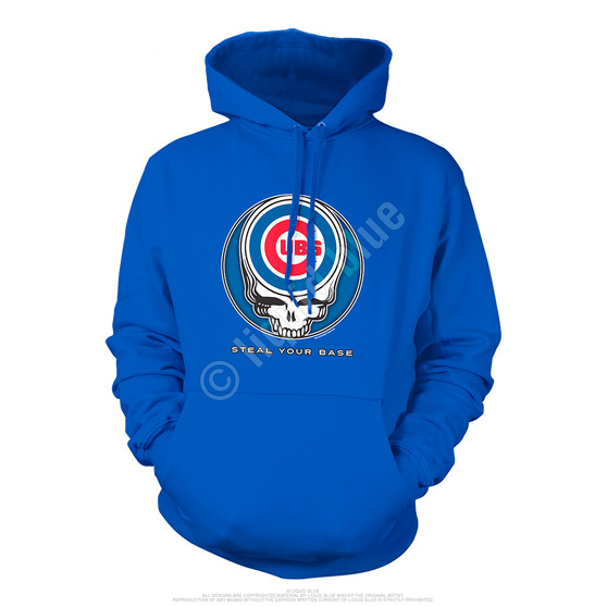 Liquid Blue Chicago Cubs Steal Your Base Blue Hoodie