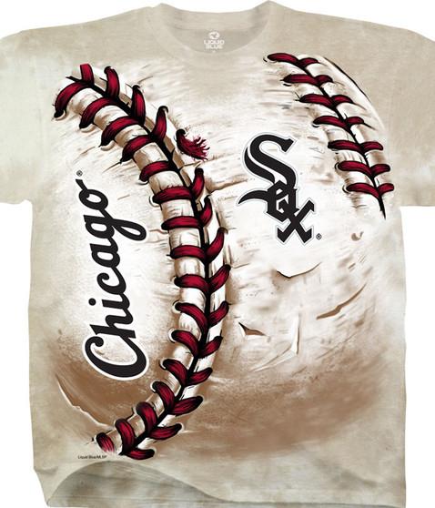 liquid blue Chicago White Sox Hardball Tie-Dye T-Shirt