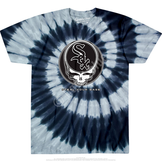 Liquid Blue Chicago White Sox Steal Your Base Tie-Dye T-Shirt