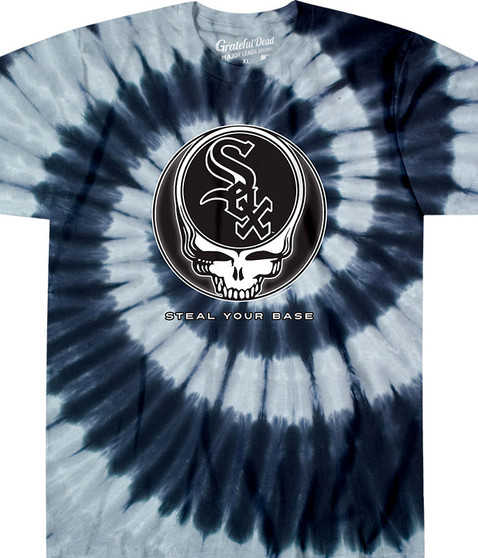 liquid blue Chicago White Sox Steal Your Base Tie-Dye T-Shirt