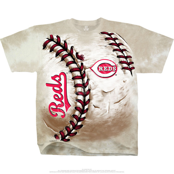 Liquid Blue Cincinnati Reds Hardball Tie-Dye T-Shirt
