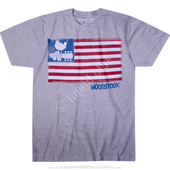 Liquid Blue Classic Woodstock Heather Poly-Cotton T-Shirt