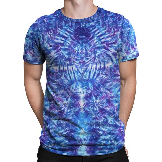 Liquid Blue Crazy Blue Krinkle Unprinted Tie-Dye T-Shirt
