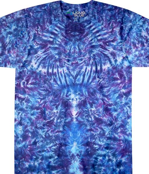 liquid blue Crazy Blue Krinkle Unprinted Tie-Dye T-Shirt