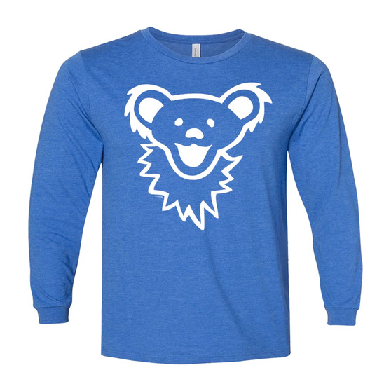 liquid blue Dancing Bear Face Royal Youth Long Sleeve T-Shirt