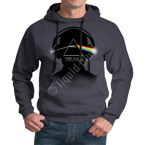 Liquid Blue Dark Side Beats Dark Heather Pullover Hoodie