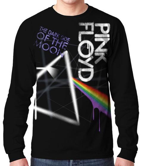 liquid blue Dark Side Graffiti Black Long Sleeve T-Shirt