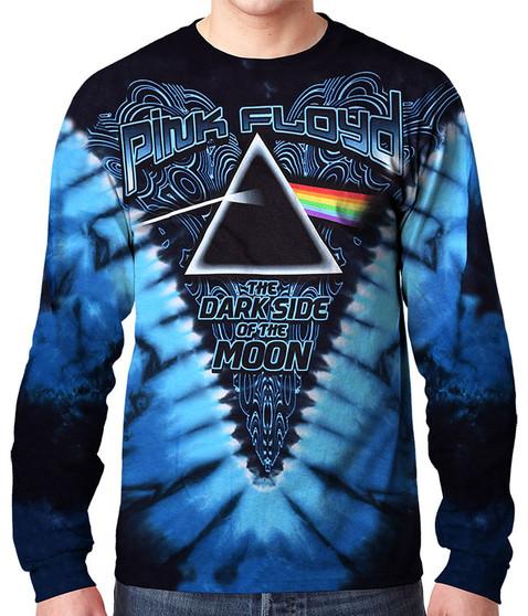 liquid blue Dark Side Of The Moon Tie-Dye Long Sleeve T-Shirt