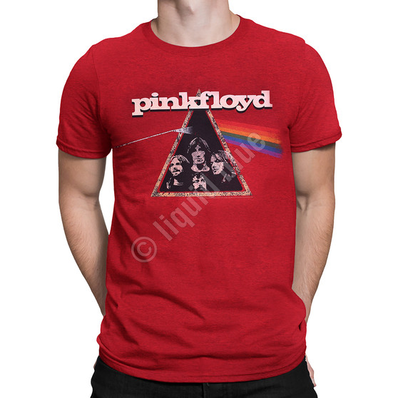 Liquid Blue Dark Side Retro Red Heather Poly-Cotton T-Shirt