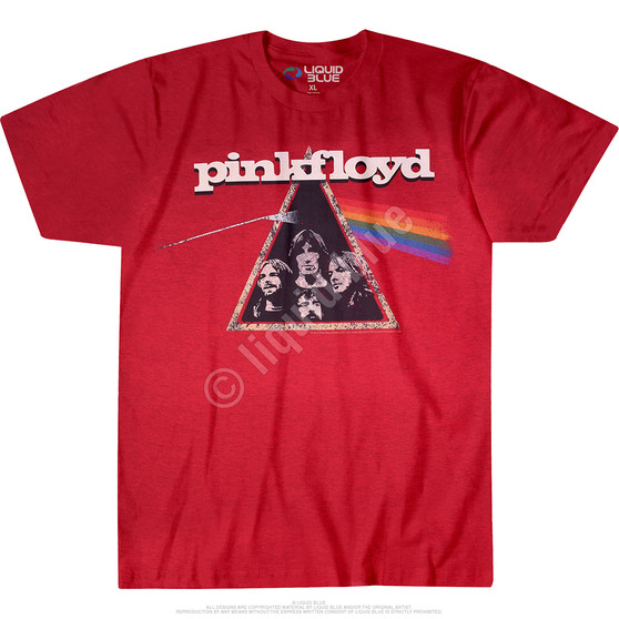 Liquid Blue Dark Side Retro Red Heather Poly-Cotton T-Shirt