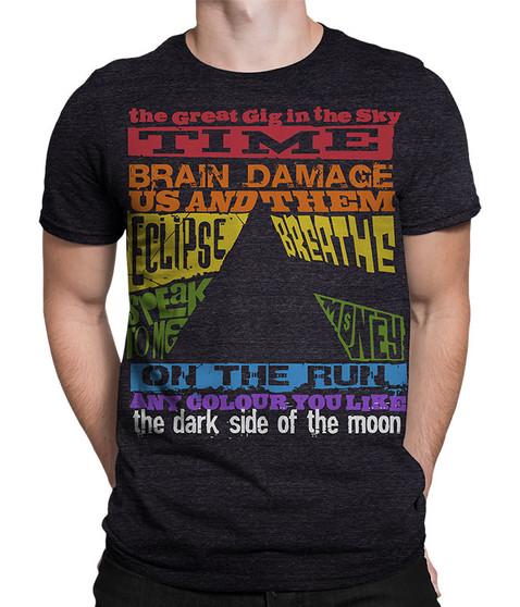 liquid blue Dark Side Tracks Dark Heather Tri-Blend T-Shirt