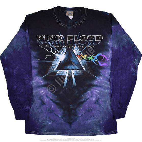 Liquid Blue Dark Side Vortex Tie-Dye Long Sleeve T-Shirt
