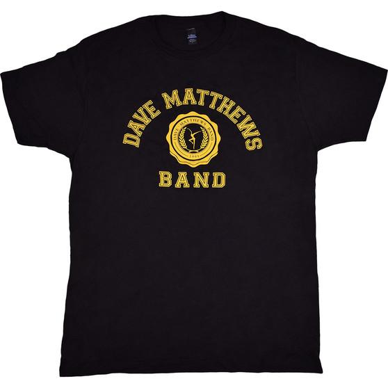 Liquid Blue Dave Matthews Band College Logo Black T-Shirt (Clearance 50% OFF)