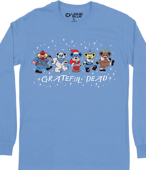 liquid blue Dead Nose Reinbears Long Sleeve T-Shirt