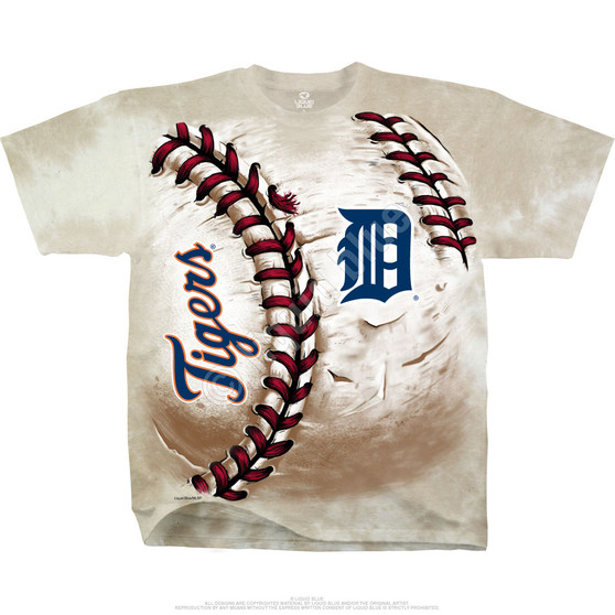 Liquid Blue Detroit Tigers Hardball Tie-Dye T-Shirt