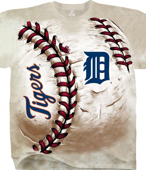 liquid blue Detroit Tigers Hardball Tie-Dye T-Shirt