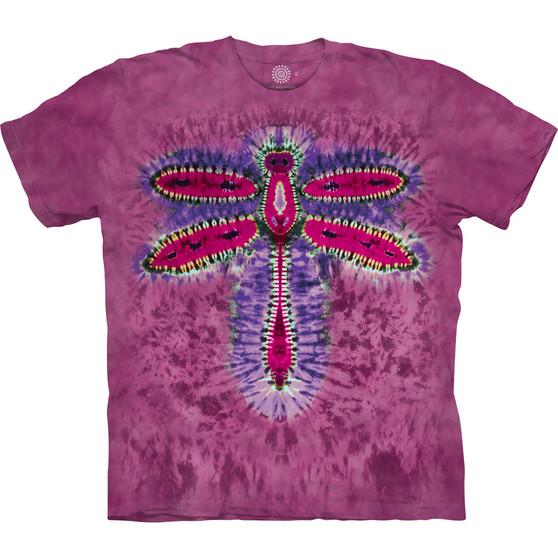 Liquid Blue Dragonfly Tie-Dye Classic Cotton T-Shirt