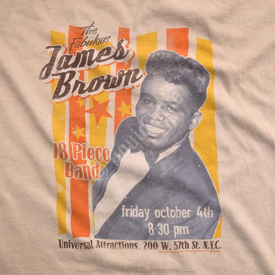 Liquid Blue Fabulous James Brown Tan Athletic T-Shirt