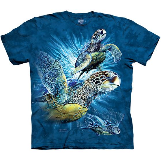 Liquid Blue Find 9 Sea Turtles Classic Cotton T-Shirt