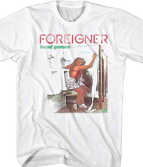 liquid blue Foreigner Head Games White T-Shirt T-Shirt
